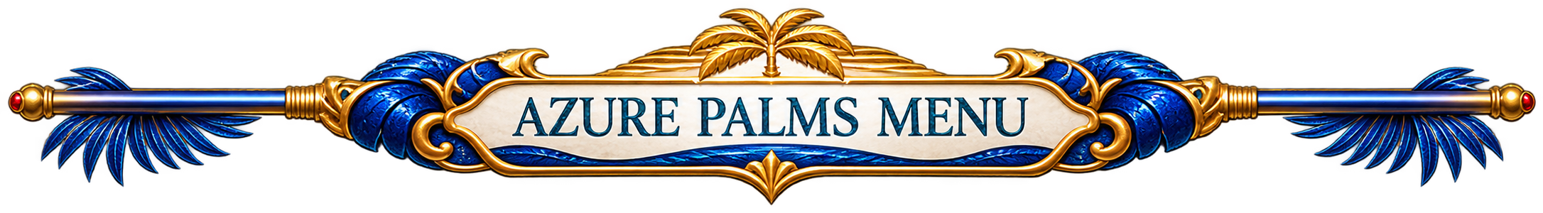 Azure Palms Menu Banner