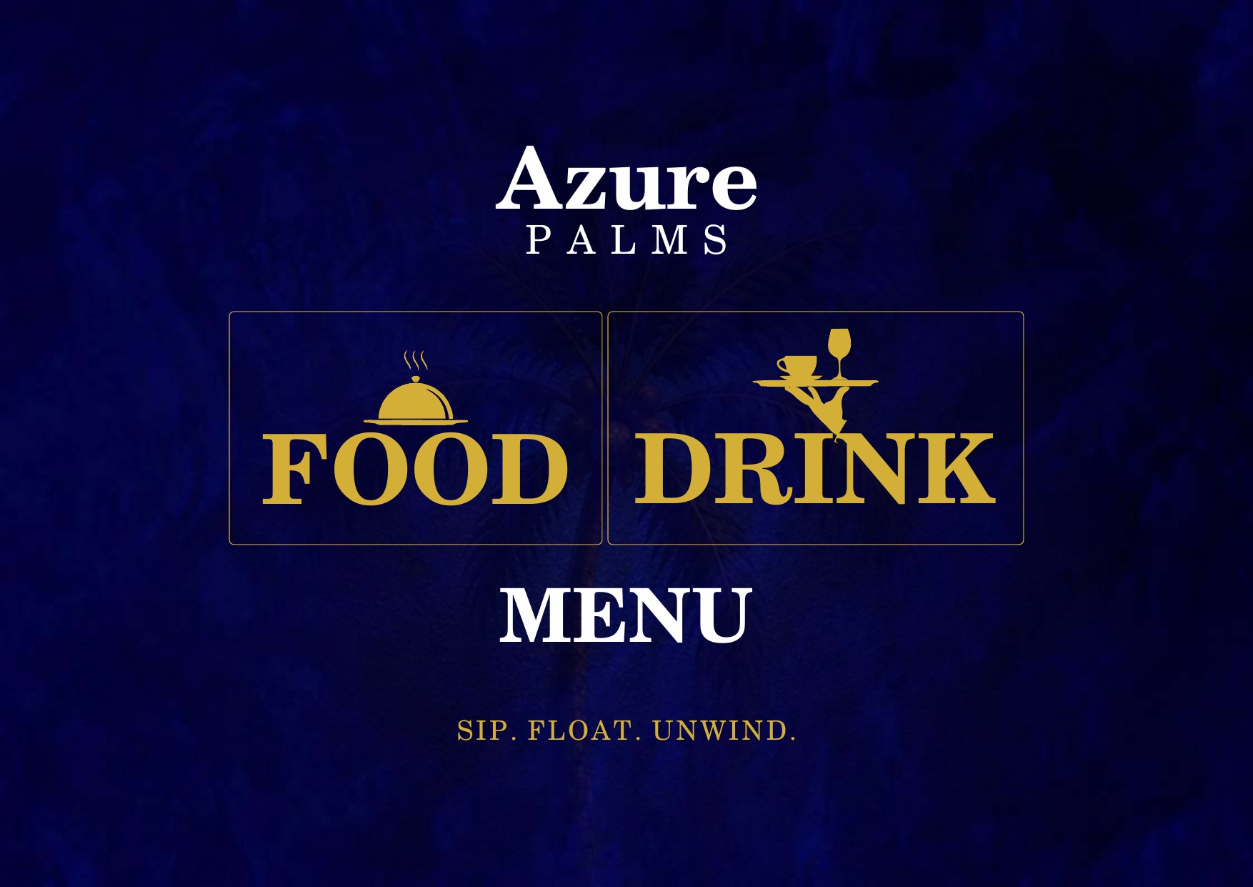 Azure Palms Menu